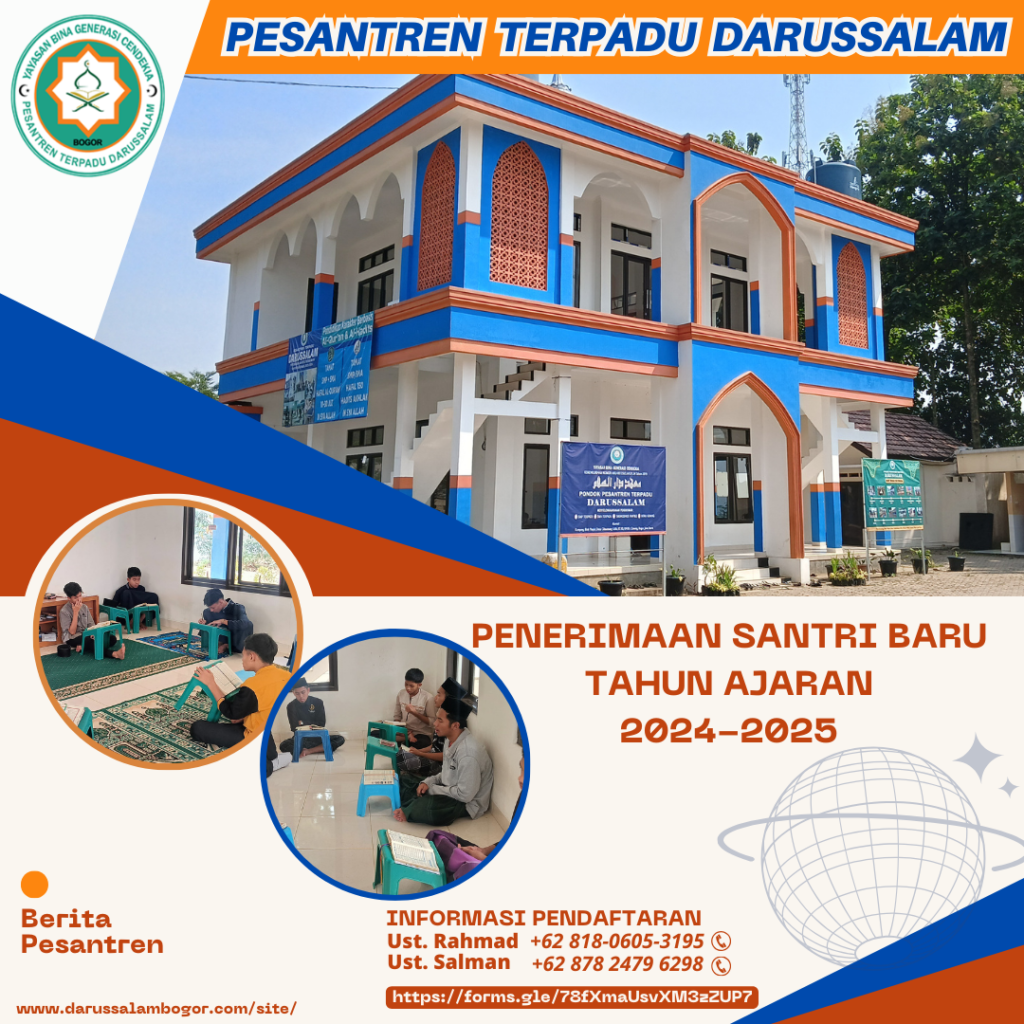 Pendaftaran Santri Baru (PSB) – Pesantren Terpadu Darussalam