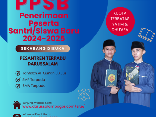 Penerimaan Santri/Siswa Baru 2024-2025