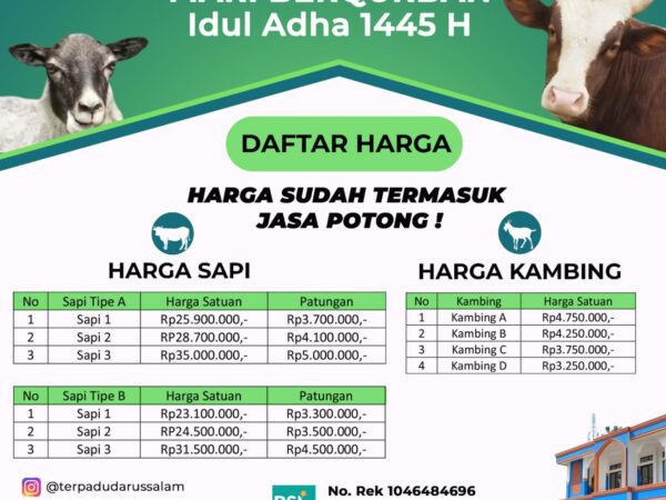 Qurban Bersama Ponpes Darussalam